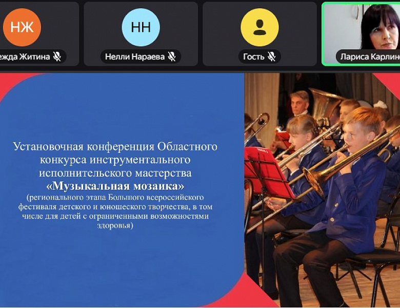 Установочная конференция для операторов муниципального этапа и участников Областного конкурса инструментального исполнительского мастерства «Музыкальная мозаика»